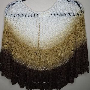 Lovely knitted tri-colored top